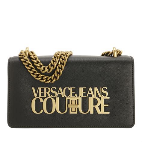 pochette nero pelle versace jeans|Versace Jeans Couture Bags for Women .